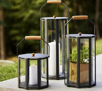 Cane-Line Lightlux Lantern with Teak Handle Large