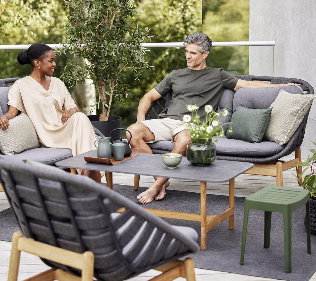 Cane-Line Strington 2-Seater Sofa with Teak Frame