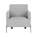 Sunpan Lorilyn Lounge Chair - Belfast Heather Grey / Danny Sage Green