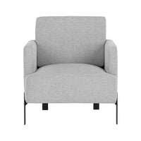 Sunpan Lorilyn Lounge Chair - Belfast Heather Grey / Danny Sage Green