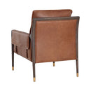 Sunpan Mauti Lounge Chair Brown - Shalimar Tobacco Leather