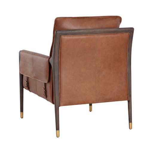 Sunpan Mauti Lounge Chair Brown - Shalimar Tobacco Leather