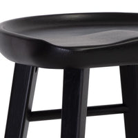 Sunpan Dominic Counter Stool in Black / Walnut / Light Oak