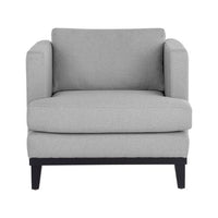Sunpan Kaius Armchair in Limelight Oat / Limelight Silver