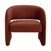 Sunpan Rosalia Lounge Chair Meg Rust / Mina Light Grey-Meg Ash / Timeless Teal