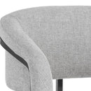 Sunpan Marris Dining Armchair Gold-Danny Teal / Gunmetal-Belfast Heather Grey