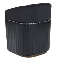 Sunpan Genval Wheeled Lounge Chair - Abbington Black/Cantina Black