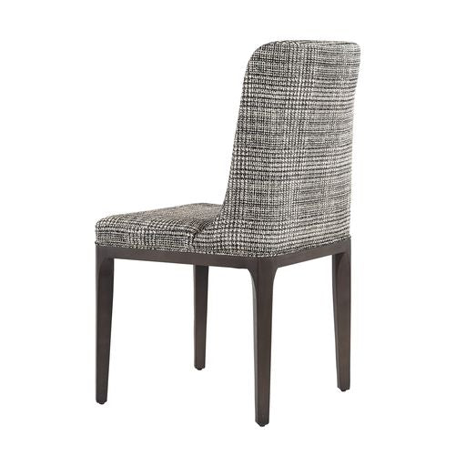 Sunpan Elisa Dining Chair in Grey Oak - Dazzle Cream / Naya Check Black / Light Oak - Mainz Cream
