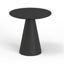 Sunset West Pedestal Pub Table - Bone / Dark Gray