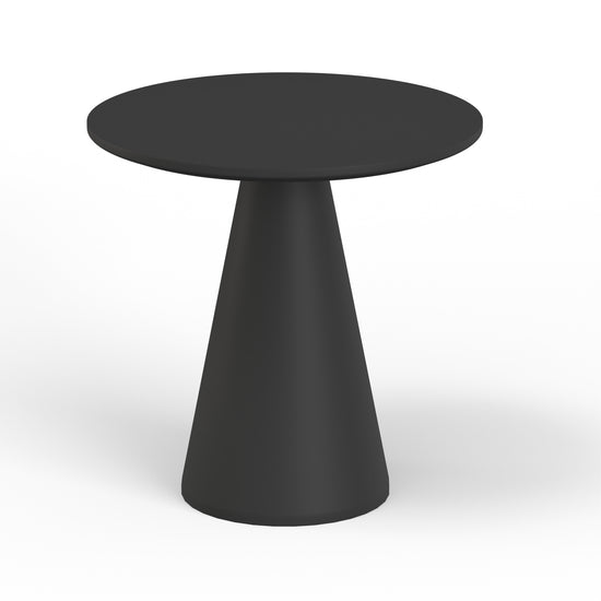 Sunset West Pedestal Pub Table - Bone / Dark Gray