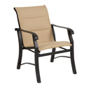 Woodard Cortland Padded Sling Dining Armchair, Aged Teak, Augustine Alloy (Grade A), Grade A Fabric, Garden Chairs, Arm Chairs, Cortland, Aluminum, Armchair, Curved, Outdoor