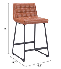 Zuo Modern Pago Counter Stool in Brown