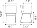 Zuo Modern Pago Dining Chair in Brown