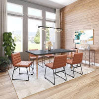 Zuo Modern Pago Dining Chair in Brown