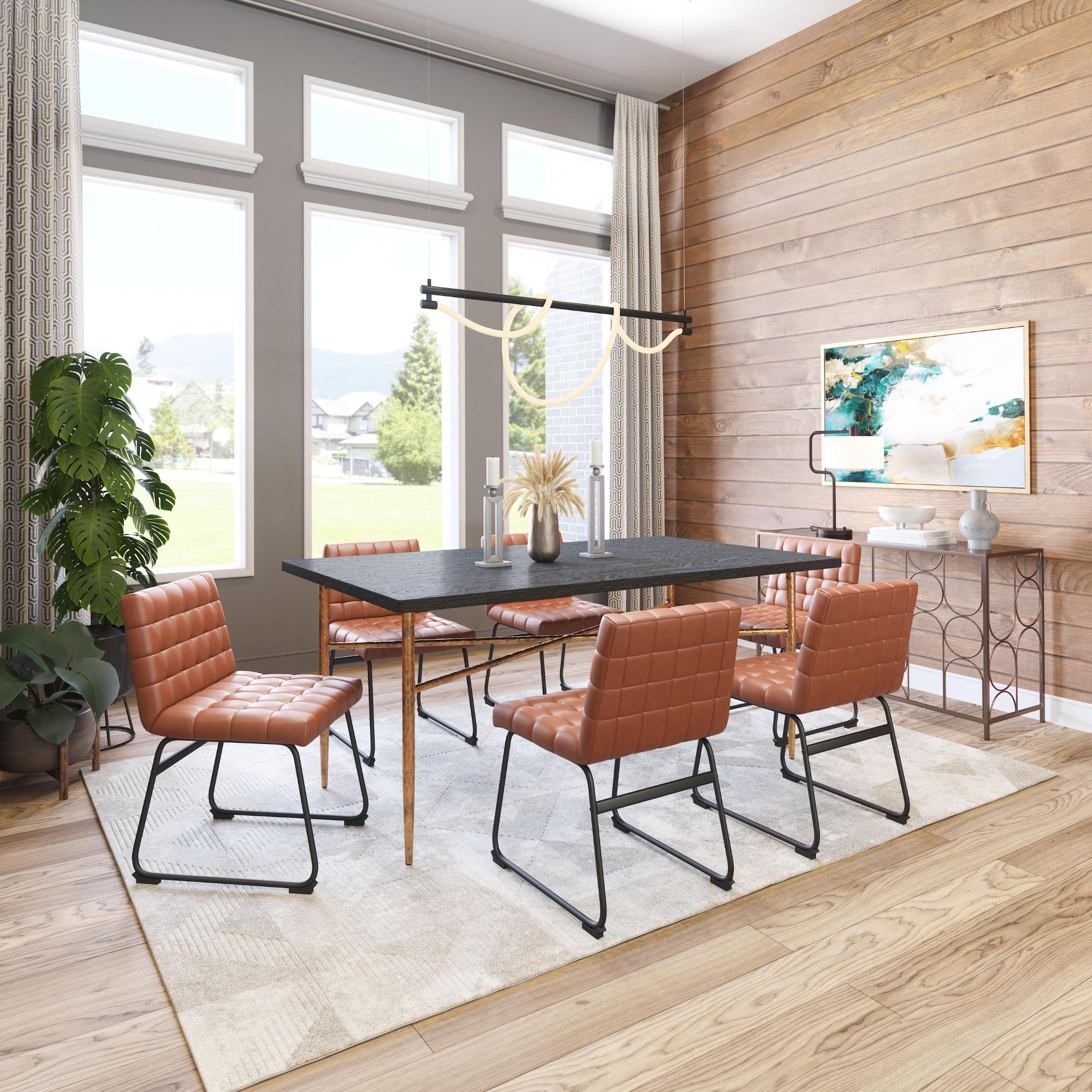 Zuo Modern Pago Dining Chair in Brown