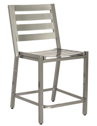 Woodard Palm Coast Slat Counter Stool Without Arms