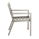 Woodard Palm Coast Slat Dining Armchair - Stackable