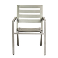 Woodard Palm Coast Slat Dining Armchair - Stackable