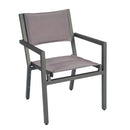 Woodard Palm Coast Padded Sling Dining Armchair - Stackable