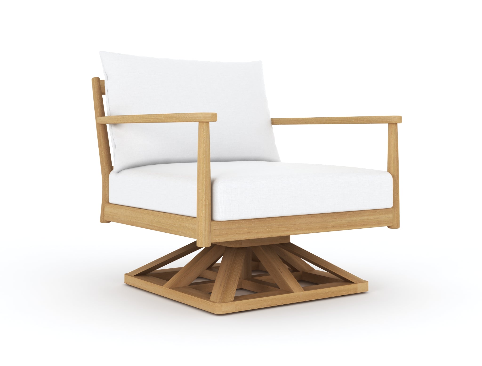 Royal Teak Palma Swivel Chair with Cushions