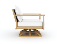Royal Teak Palma Swivel Chair with Cushions