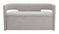 Zuo Modern Papua Storage Bench Gray