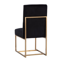 Sunpan Joyce Dining Chair in Casablanca Stratus / Cube Black