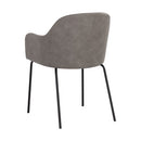 Sunpan Hensley Dining Armchair in Dark Teal / Dawn Grey / Hazelnut / Mina Warm Grey
