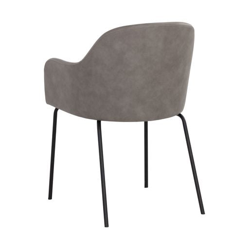 Sunpan Hensley Dining Armchair in Dark Teal / Dawn Grey / Hazelnut / Mina Warm Grey