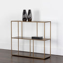 Sunpan Eiffel Low Bookcase Antique Brass in Small / Medium / Large