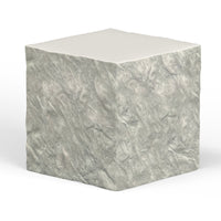 Sunset West Antique Stone End Table, Square / Round