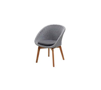 Cane-Line Peacock Chair with Teak Legs