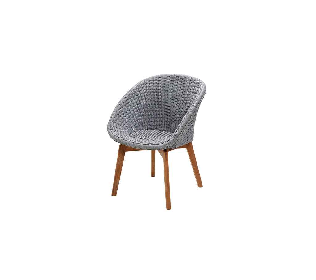 Cane-Line Peacock Chair with Teak Legs