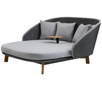 Cane-Line Peacock Daybed with Teak Tegs