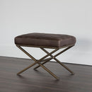Sunpan Wisconsin Stool - Havana Dark Brown / Bravo Cream / Tobacco Tan