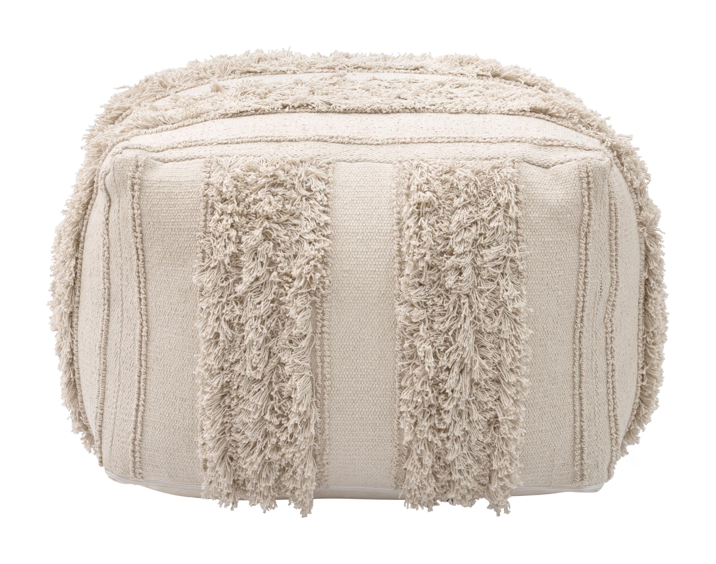 Zuo Modern Peru Ottoman in Beige