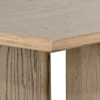 Sunpan Giulietta Dining Table Rectangular 90.5'' in Dark Brown / Weathered Oak