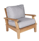 Royal Teak Coastal Wooden Set with 2-Seat Loveseat and Two Club Chairs or Miami Side Table and Miami Coffee Table