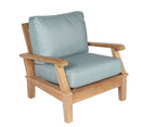 Royal Teak Coastal Wooden Set with 2-Seat Loveseat and Two Club Chairs or Miami Side Table and Miami Coffee Table