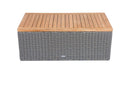 Royal Teak Sanibel Wicker Deep Seating Set with Two Club Chair or Sofa or Ottoman or Coffee Table and Side Table