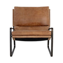 Sunpan Zancor Lounge Chair - Tan Leather