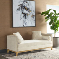 Sunpan Vittoria Bench Romo Ash / Romo Linen