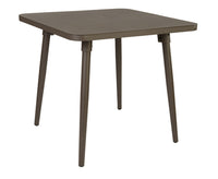 BFM Seating Fresco 4-Leg Dining Height Table With Solid Aluminum Top And Bronze Powder Coat