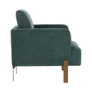 Sunpan Lorilyn Lounge Chair - Belfast Heather Grey / Danny Sage Green