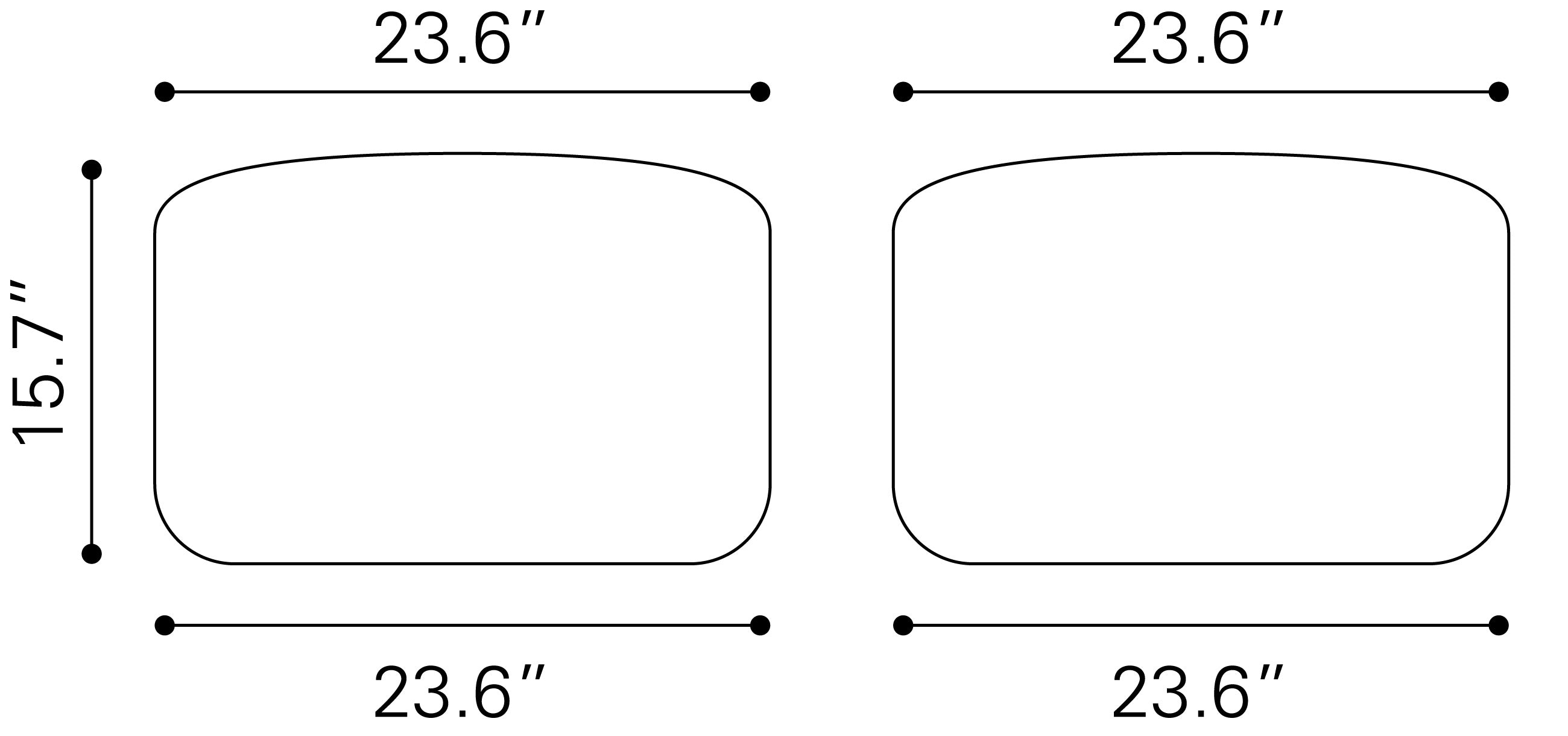 Zuo Modern Pisco Ottoman in Beige & Black