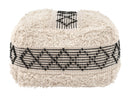Zuo Modern Pisco Ottoman in Beige & Black