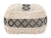 Zuo Modern Pisco Ottoman in Beige & Black