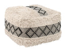 Zuo Modern Pisco Ottoman in Beige & Black