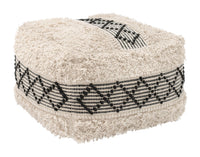 Zuo Modern Pisco Ottoman in Beige & Black