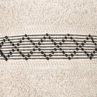 Zuo Modern Pisco Ottoman in Beige & Black